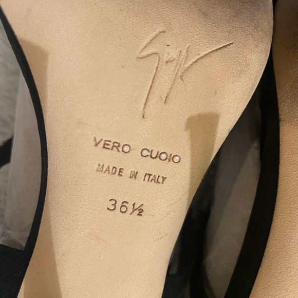 Giuseppe Zanotti | US 6 | Suede Crystal Embellished Strappy Sandals - Picture 13 of 13